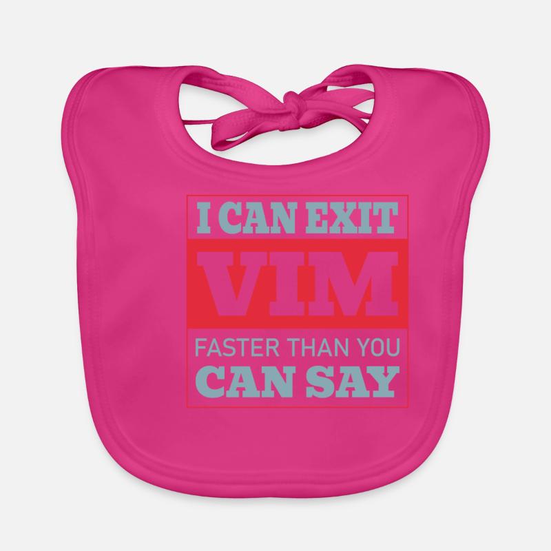 I Can Exit VIM Faster Than You Cab Say for Linux Baby Bio-Lätzchen