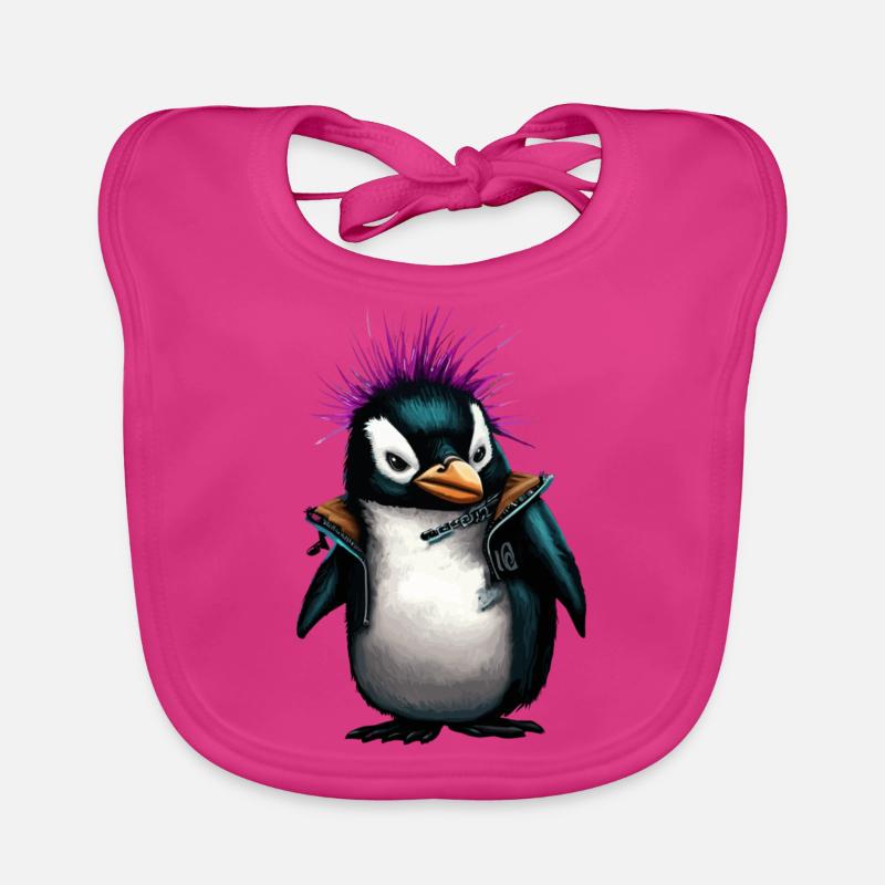 PENGUPUNKS Organic Baby Bibs