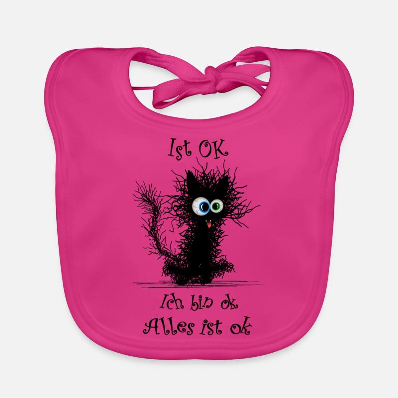 Chat je vais bien ça va Bavoir bio Bébé