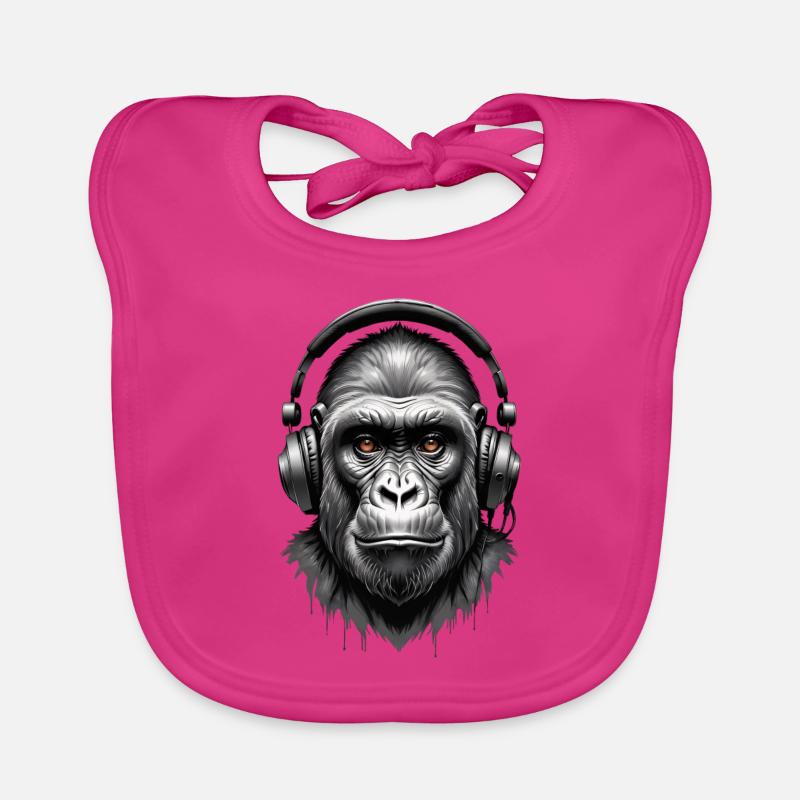 Techno Gorilla Organic Baby Bibs
