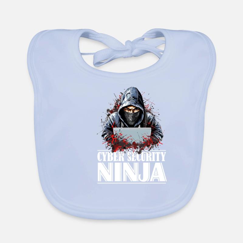 Ethical Hacker Pride: Cyber Security Ninja Organic Baby Bibs