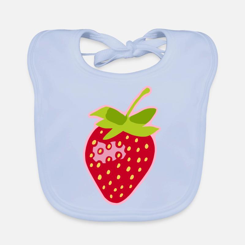 Fraise Bavoir bio Bébé