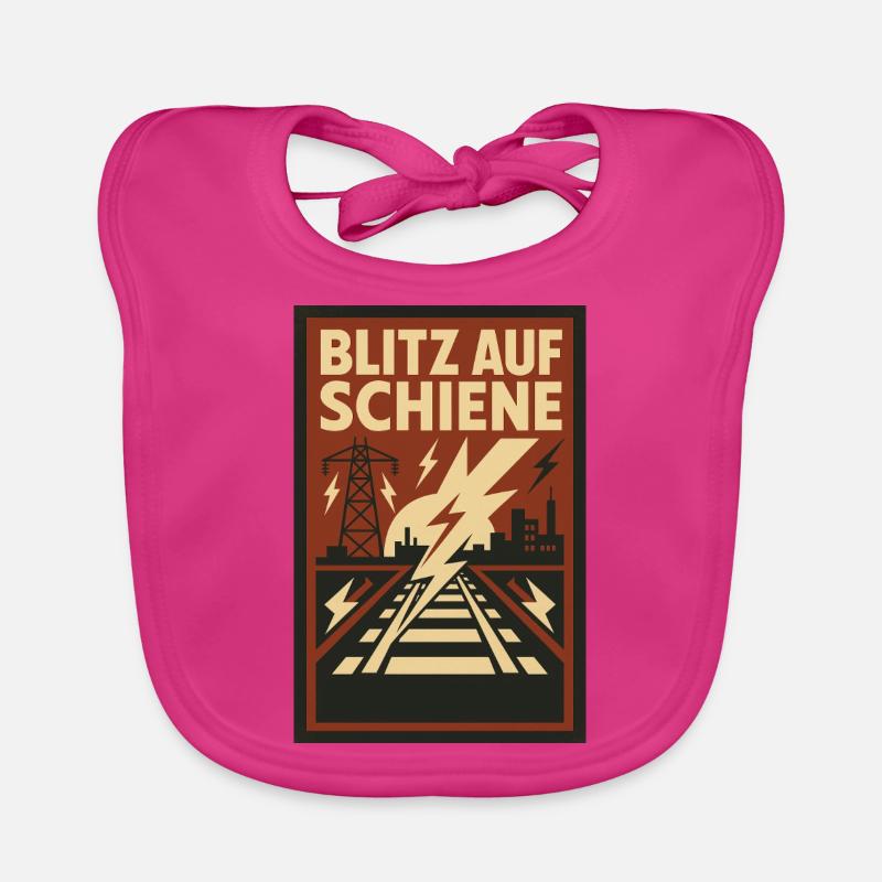 Blitz Rail Railway Organic Baby Bibs