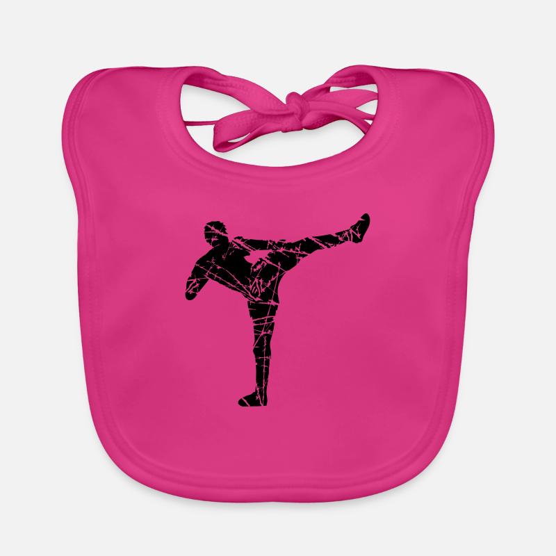 fissures gratter kickboxer kickboxing karaté judo kamp Bavoir bio Bébé