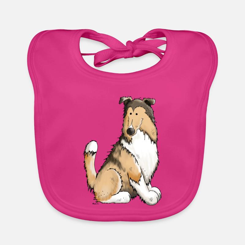 Colley Cleo - Bavoir bio Bébé - fuchsia