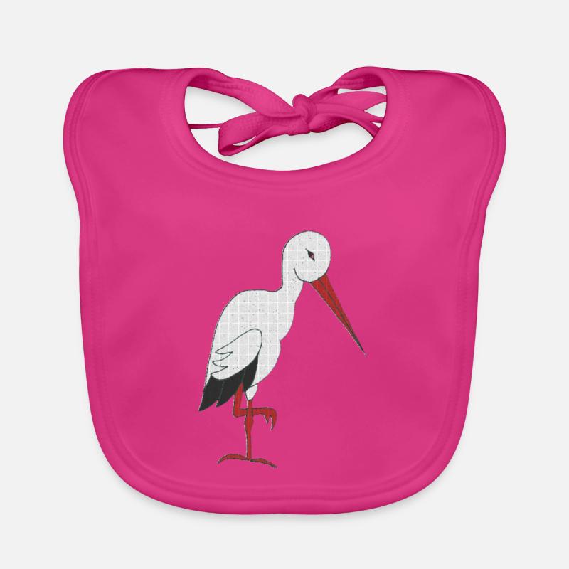 cigogne Bavoir bio Bébé