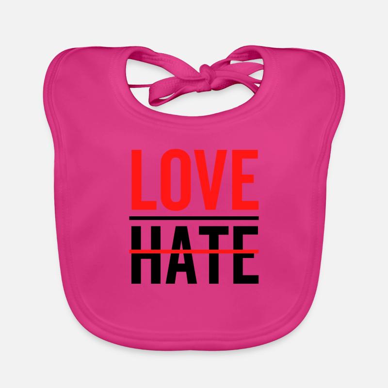 Love Over Hate Organic Baby Bibs