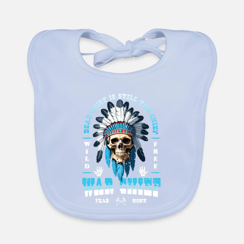Crâne indien Bavoir bio Bébé