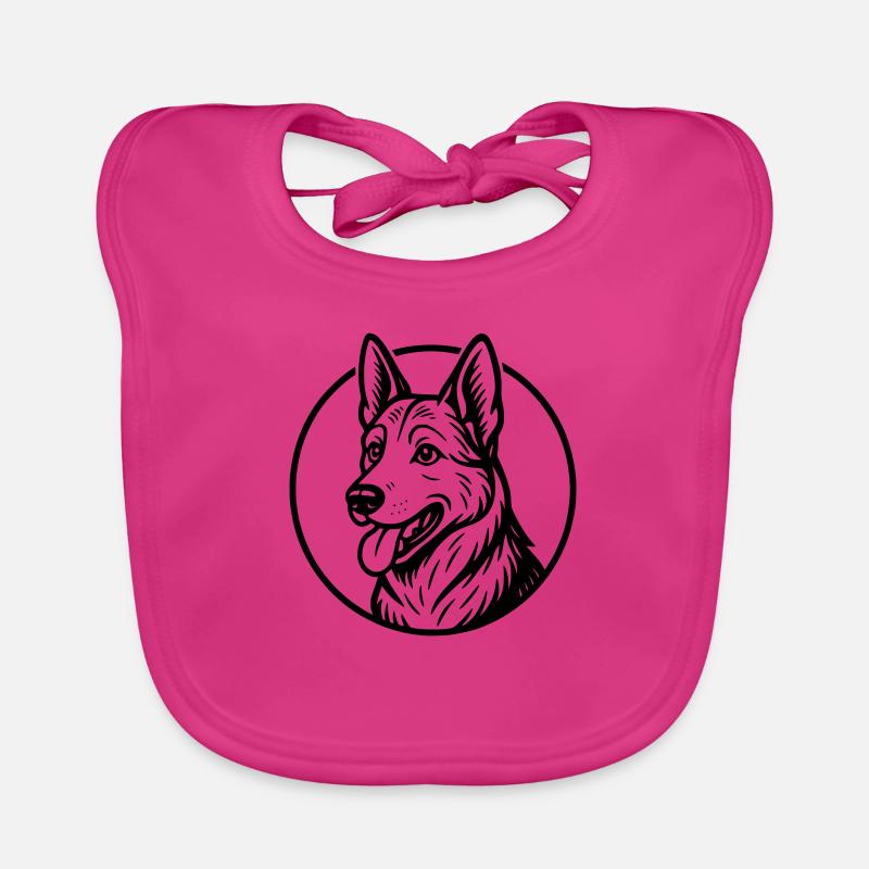 German Shepherd Organic Baby Bibs