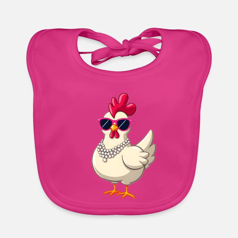Chicken Organic Baby Bibs