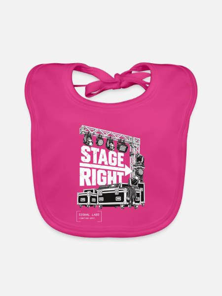 Signal Labs - Stage Right - Baby Bio-Lätzchen - Fuchsia