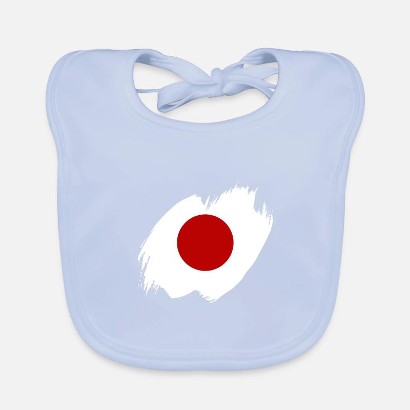 Drapeau du Japon utilisé Look Nihon Drapeau japonais Bavoir bio Bébé