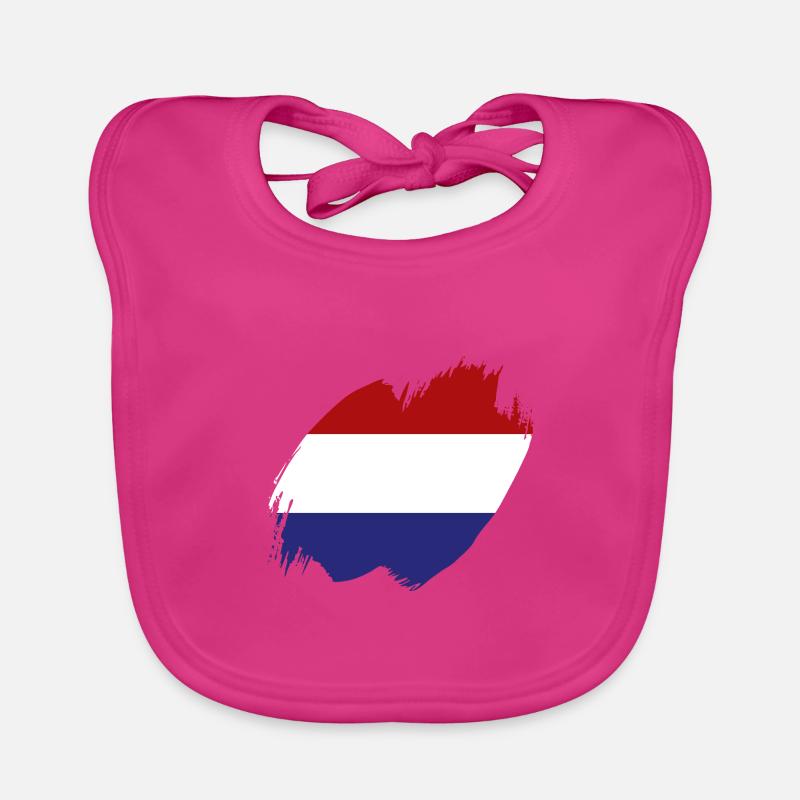 Pays-Bas Drapeau Hollande Drapeau néerlandais Bavoir bio Bébé
