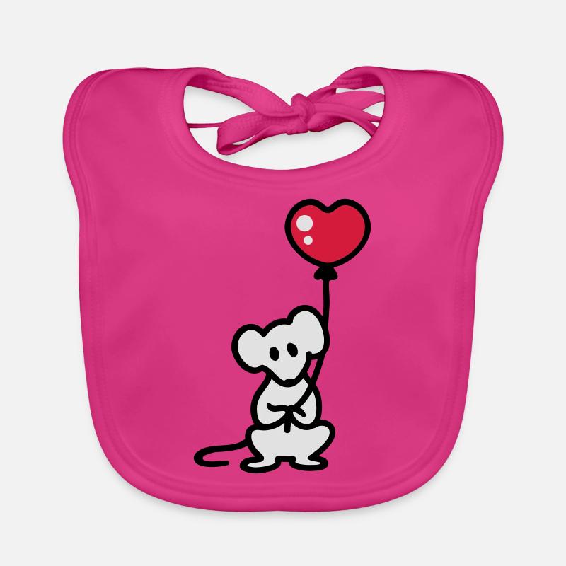 Souris + ballon Bavoir bio Bébé
