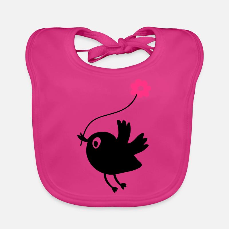 Oiseau de vol cale fleur Bavoir bio Bébé