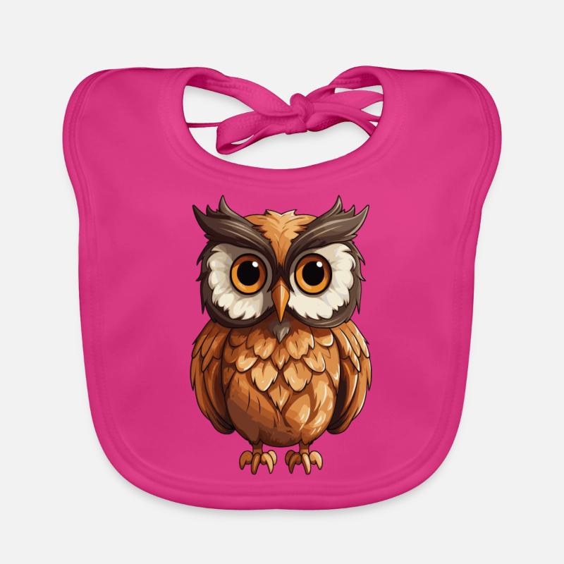 Hibou Bavoir bio Bébé