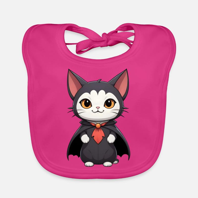 Halloween Chat vampire Bavoir bio Bébé
