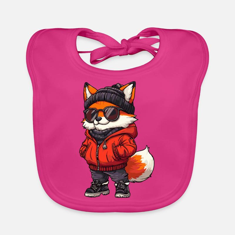 Bande dessinée cool Fox Bavoir bio Bébé