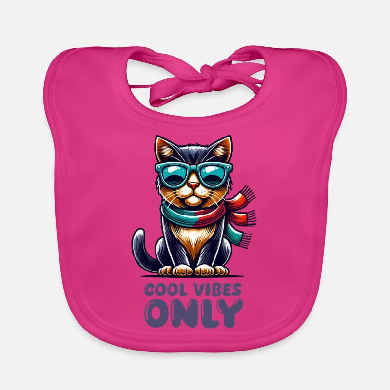 Lunettes de soleil chat Comic Cool Bavoir bio Bébé