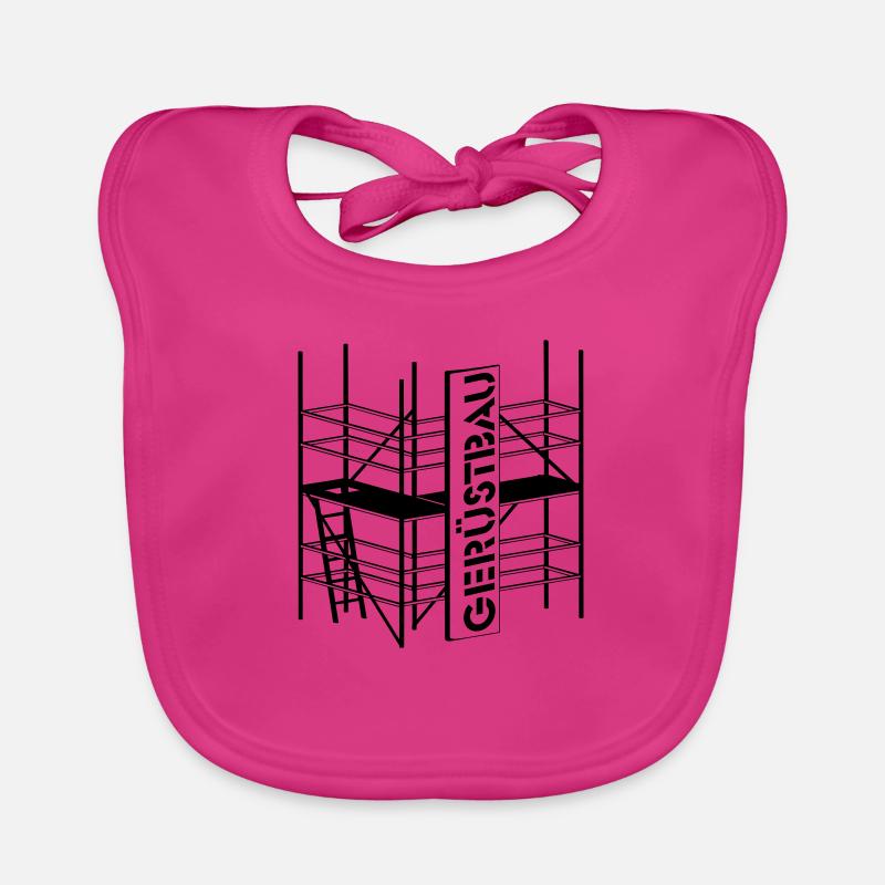 Berufesymbol Gerüstbauer Baby Bio-Lätzchen