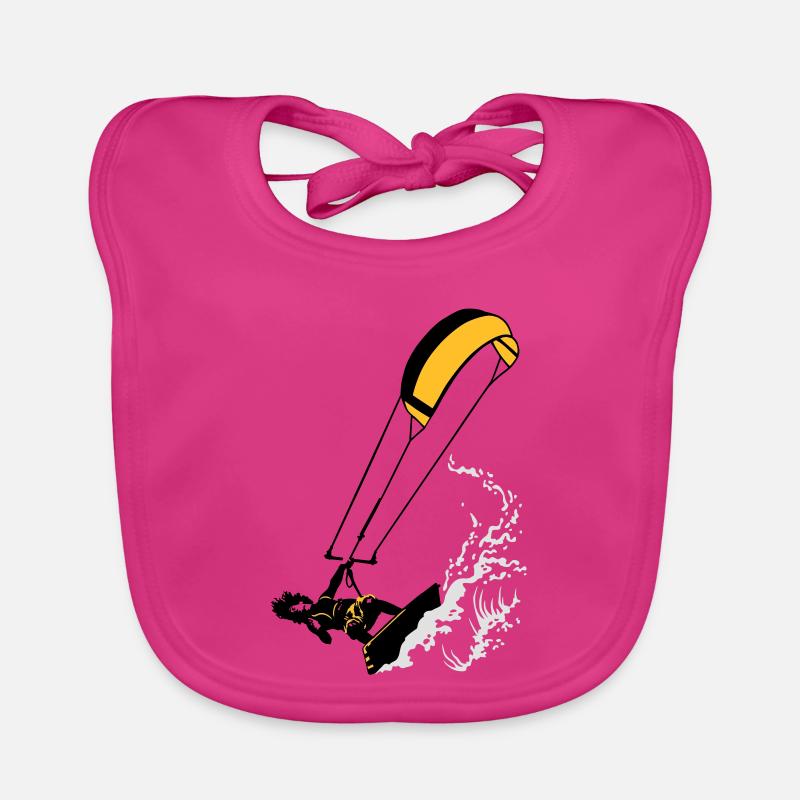 Kitesurfer and wave flex Bavoir bio Bébé