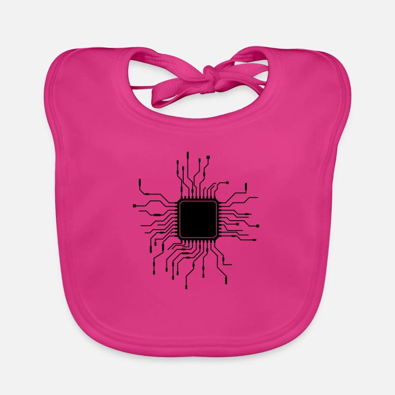 prozessor cpu leitungen draht verkabelung computer Baby Bio-Lätzchen