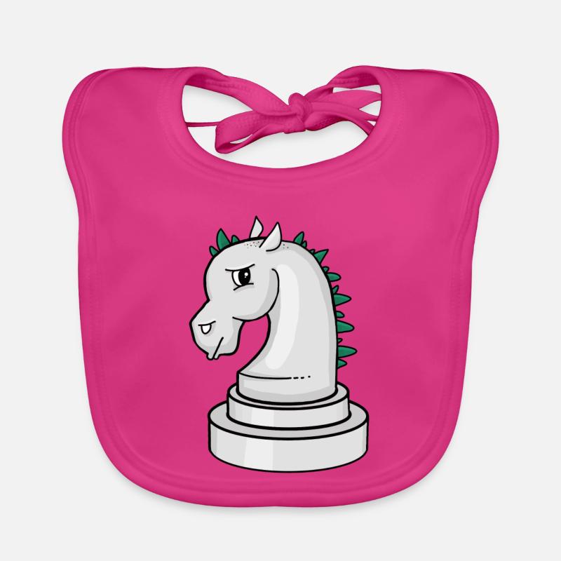 Pièce d’échecs : cheval d’échecs punk agacé Bavoir bio Bébé