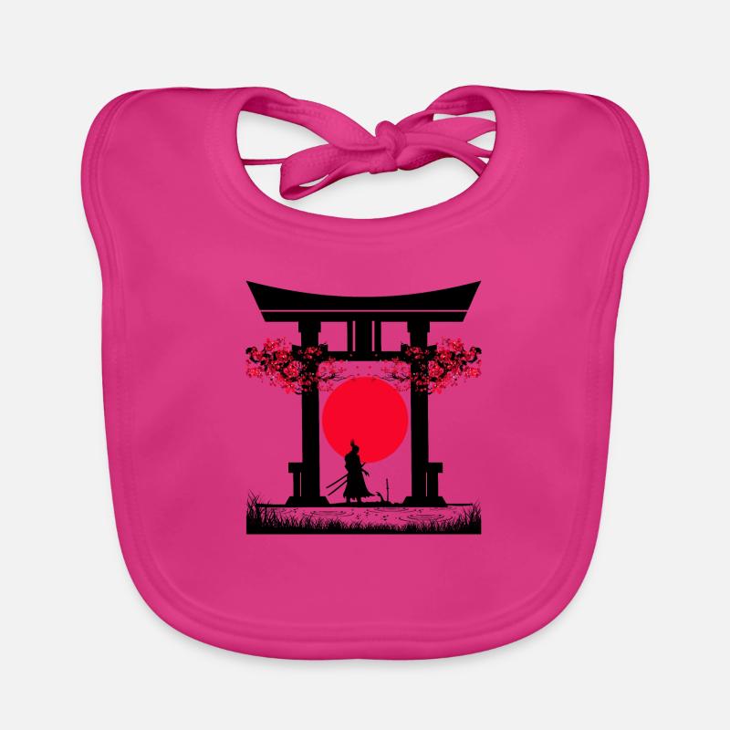 Samurai Torii Gate | Japanese Vibes Organic Baby Bibs