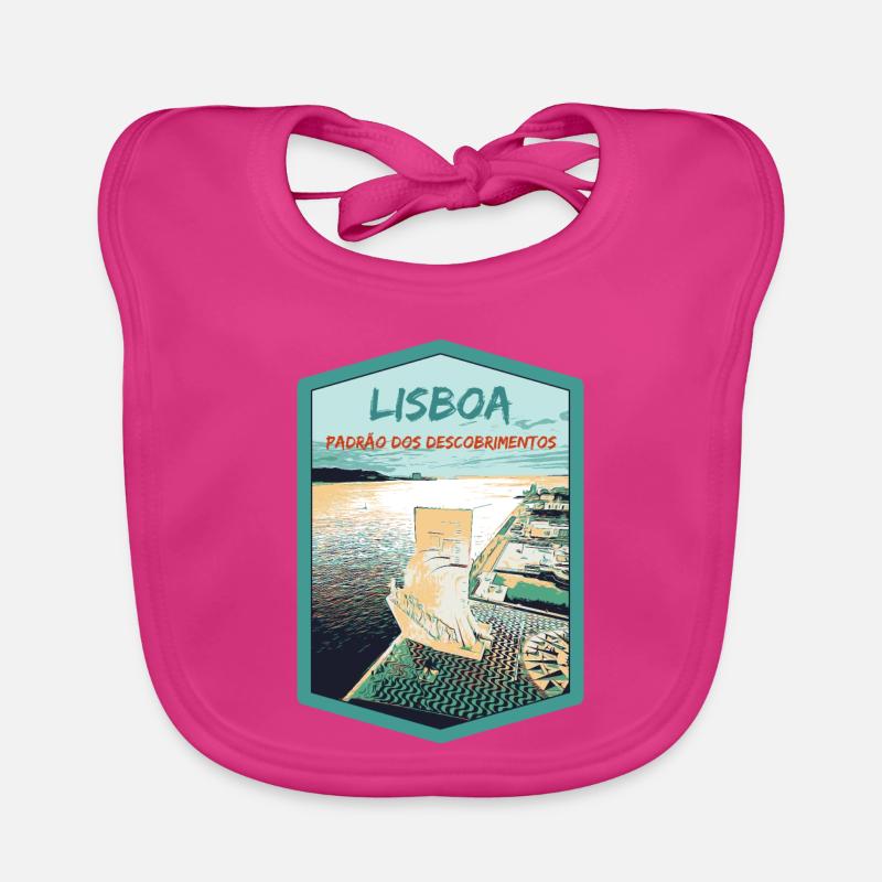 Monument to the Discoveries, Belém, Lisbon Organic Baby Bibs