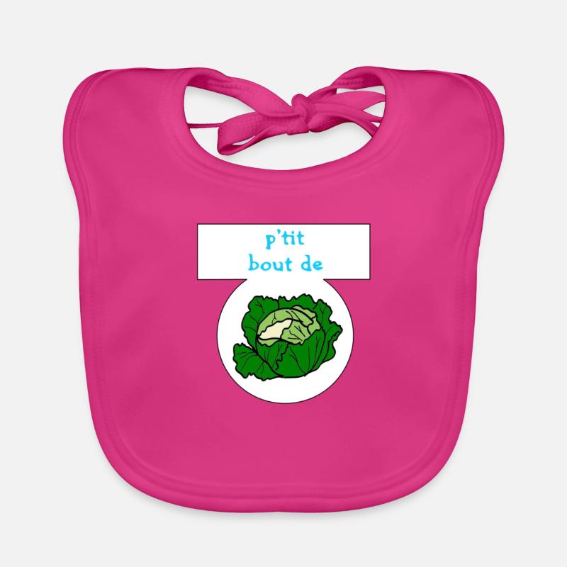 Petit bout de chou - Bavoir bio Bébé - fuchsia
