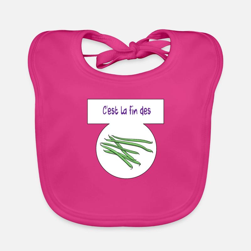 C'est la fin des haricots Bavoir bio Bébé