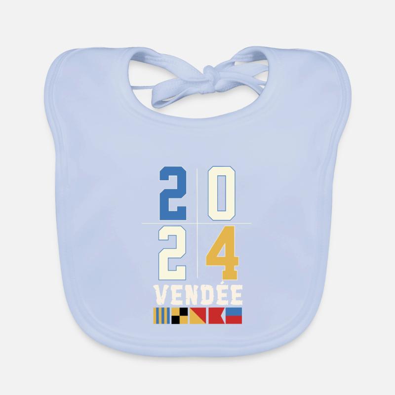 Régate autour du globe Vendée 2024 Bavoir bio Bébé