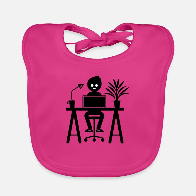 Worker Computer Job Learning Organic Baby Bibs