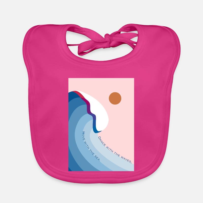 Dance with the waves 2 Baby Bio-Lätzchen