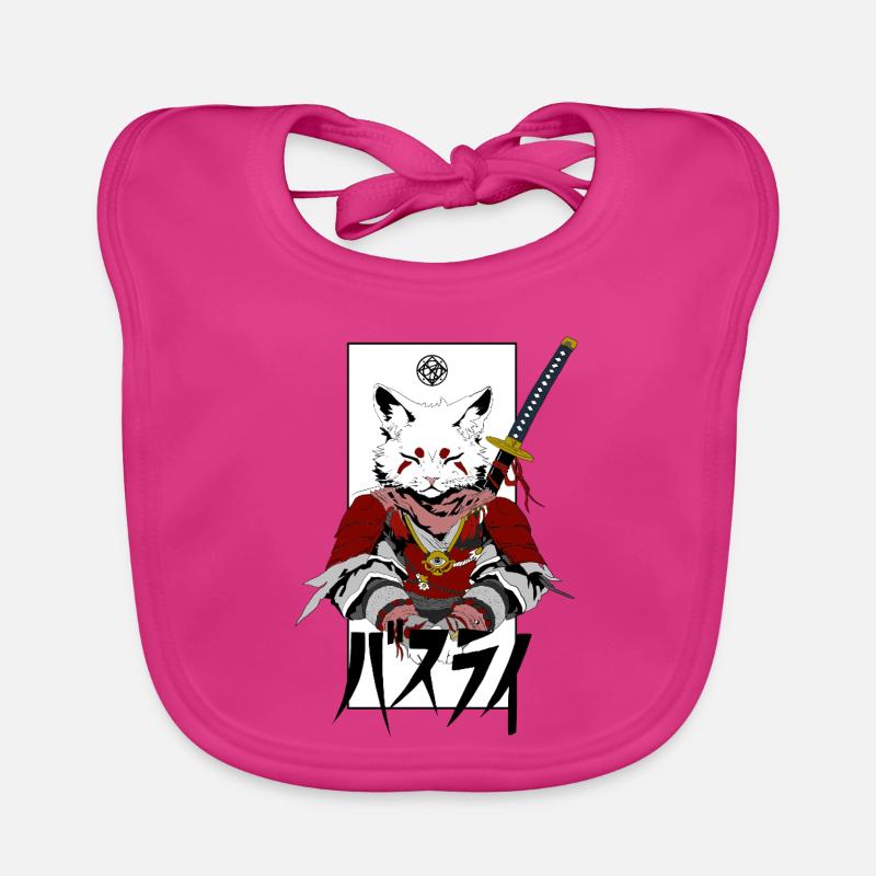 Katzensamurai Baby Bio-Lätzchen