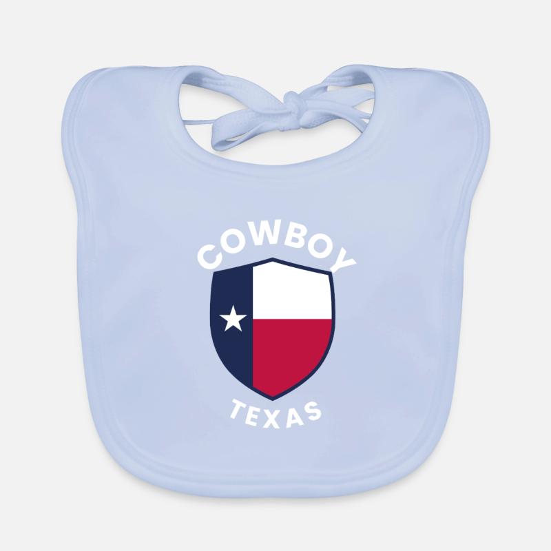 Cowboy Texas Shield Design graphique Bavoir bio Bébé