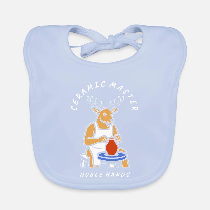 Ceramic Master Deer — Noble Hands Organic Baby Bibs