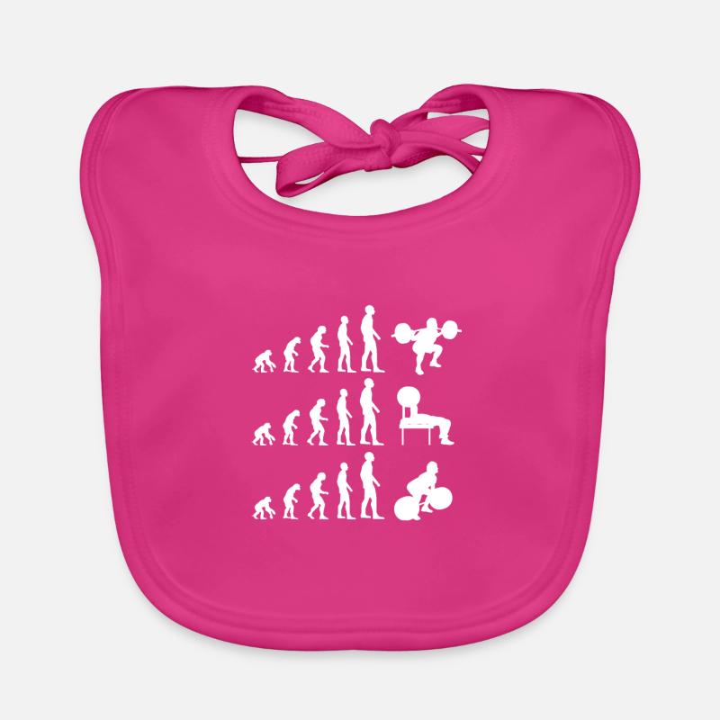 Powerlifting Evolution Powerlifter Baby Bio-Lätzchen
