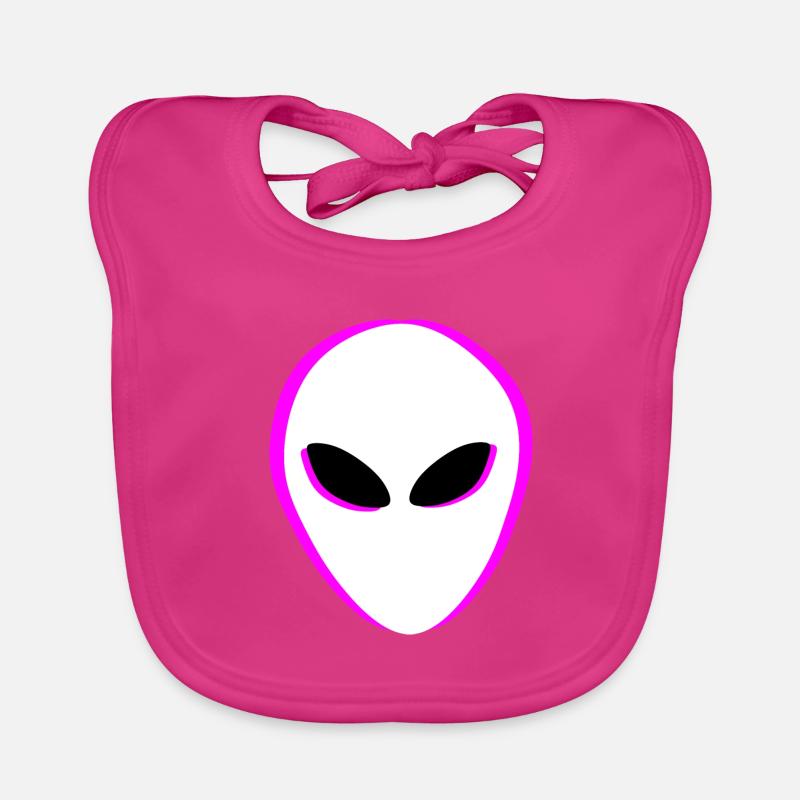 Aliens Alien Head Organic Baby Bibs