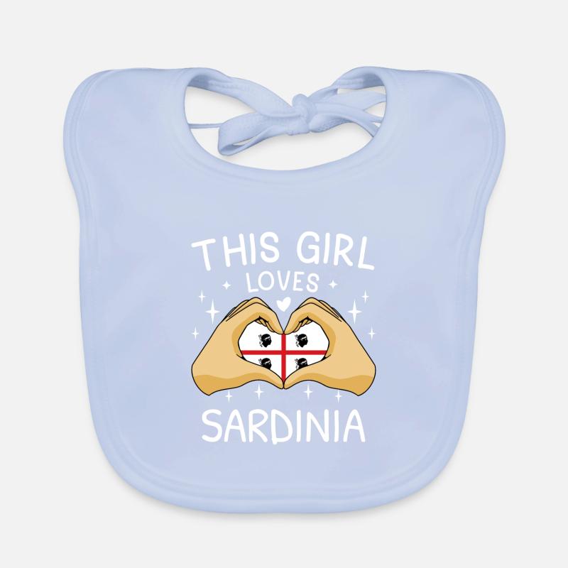 Sardaigne Drapeau Sarde Drapeau Sardegna Drapeau Bavoir bio Bébé