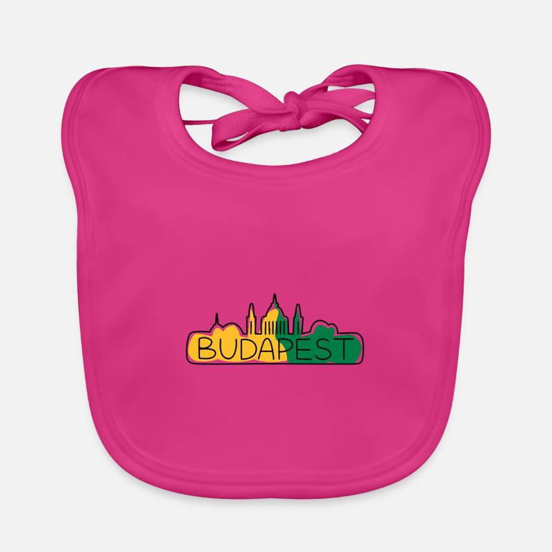 Breloque Budapest Skyline Bavoir bio Bébé