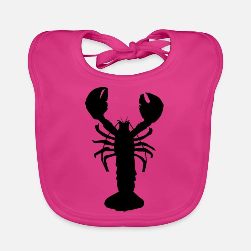 Lobster - Baby Bio-Lätzchen - Fuchsia
