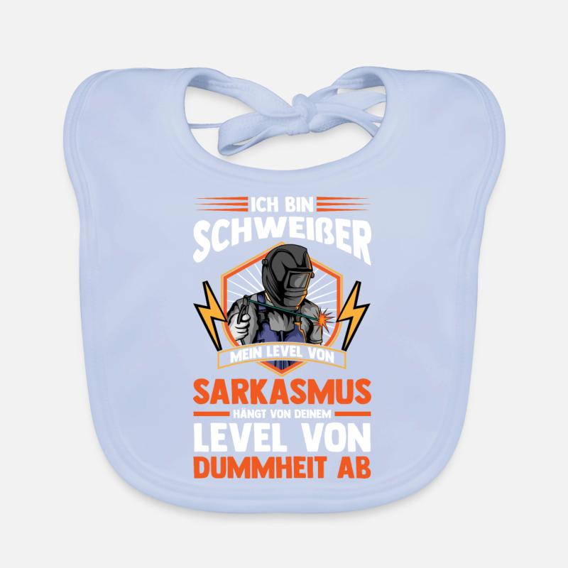 Schweißer Beruf Metallbauer Geschenk Baby Bio-Lätzchen