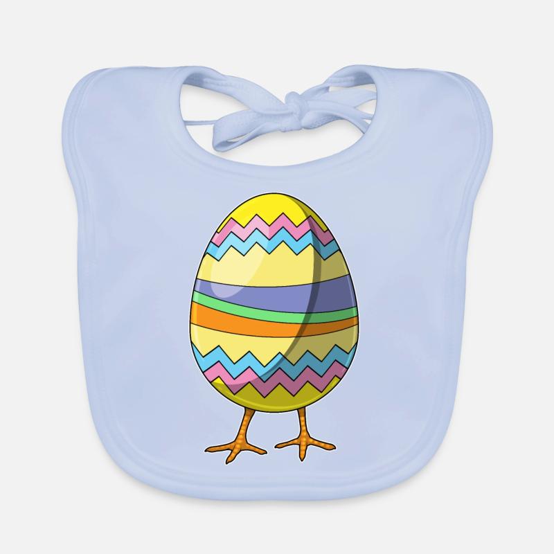 Poussin oeuf de Pâques Bavoir bio Bébé