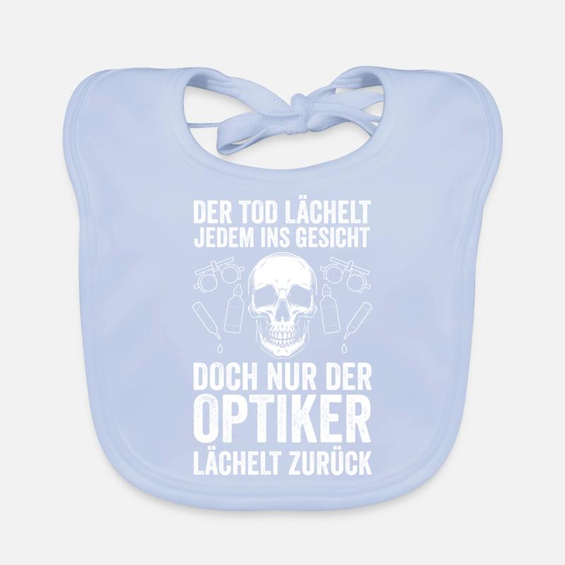 Optiker Beruf Augenoptiker Geschenk Baby Bio-Lätzchen