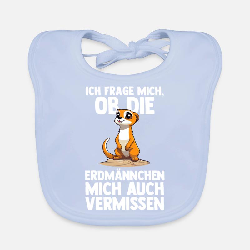 Erdmännchen Tier Surikate Geschenk Baby Bio-Lätzchen
