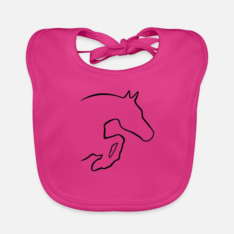 jumping horse Bavoir bio Bébé
