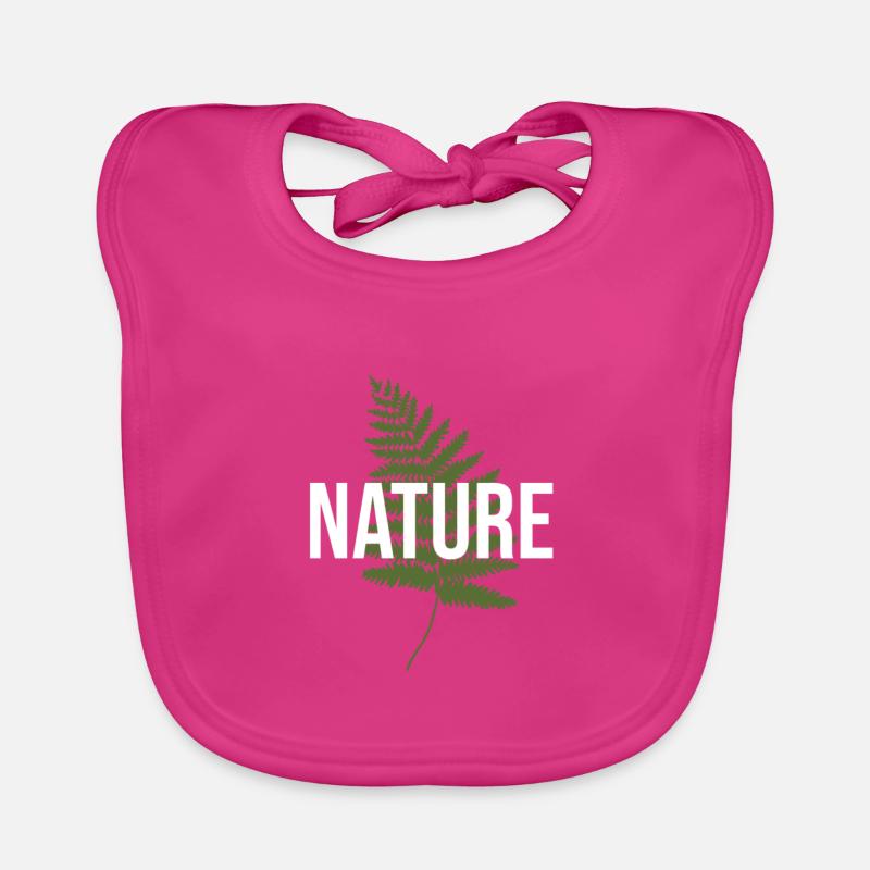 nature - Bavoir bio Bébé - fuchsia