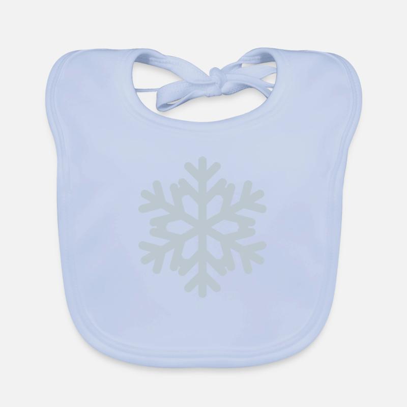 Snowflake Organic Baby Bibs