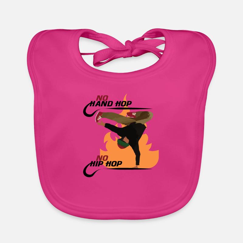 Breakdance Hip Hop - Bavoir bio Bébé - fuchsia